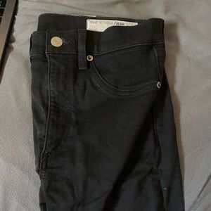 rag & bone high rise black skinny jeans